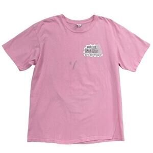 Breast Cancer Awareness T-shirt Short Sleeve Size Large Save The HOO-HAs Pink